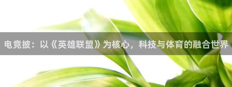 火狐电竞ios：电竞披：以《英雄联盟》为核心，科技与体育的融合世界